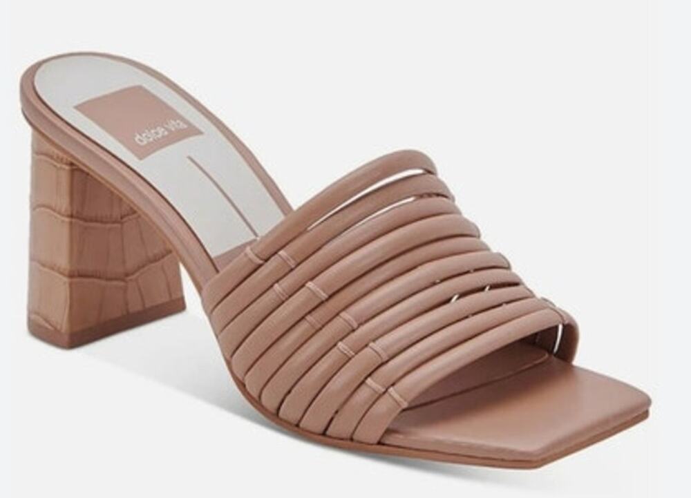 Womens Dolce Vita Priana Heeled Beige Sandals Size 8